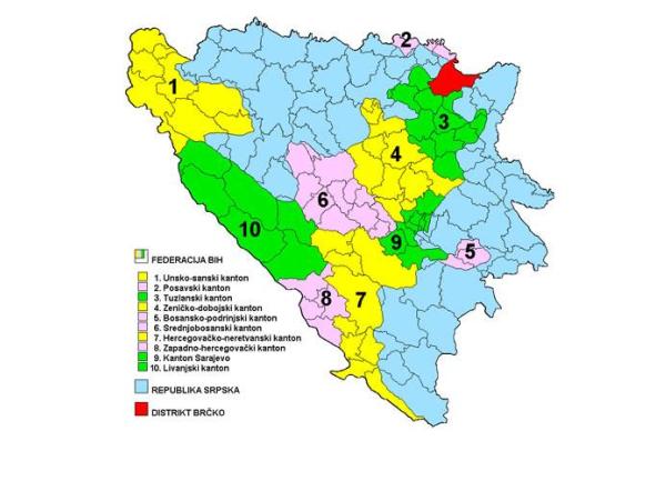 bih karta kantoni Sprema se ukidanje PET kantona u Federaciji BiH | DEPO Portal bih karta kantoni