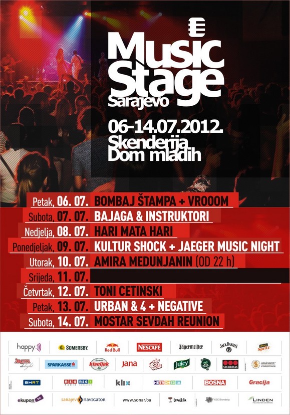 sarajevo music stage plakat 2012