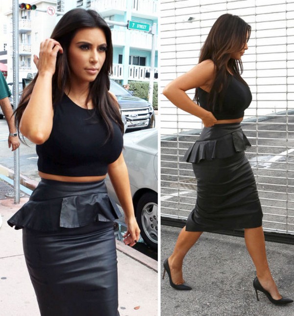 Bolna suknja na bujnoj Kim Kardashian