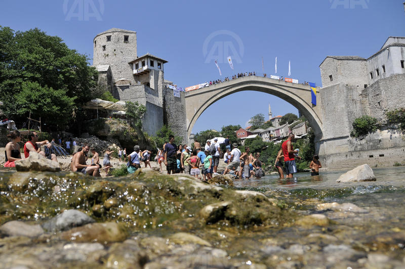 Pripreme za Skokove sa Starog mosta u Mostaru / Foto: Anadolijaskok