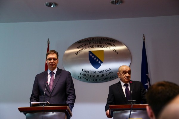 Aleksandar Vučić i Vjekoslav Bevanda