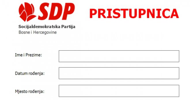SDP za 2015. naručio veći broj ispisnica od pristupnica!
