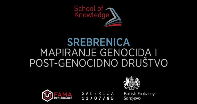 'Škola znanja: Srebrenica - mapiranje genocida i post-genocidno društvo' od 10. jula i u online verziji
