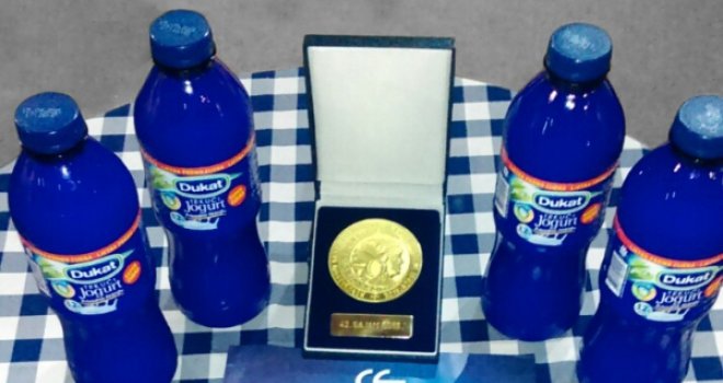 Mljekara Inmer iz Gradačca osvojila Zlatnu medalju za kvalitet za Dukat tekući jogurt 3,2% mm