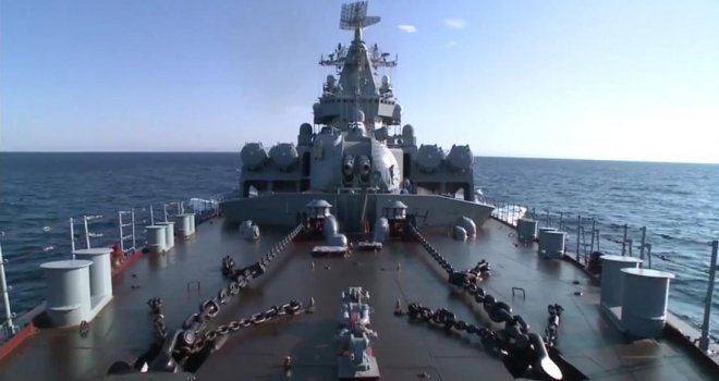 Ruska ratna krstarica 'Moskva' uplovila u vode Sirije: Od sada će avioni biti sigurni u zraku!