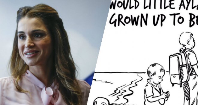 Jordanska kraljica genijalno reagovala na kontroverznu karikaturu Charlie Hebdoa