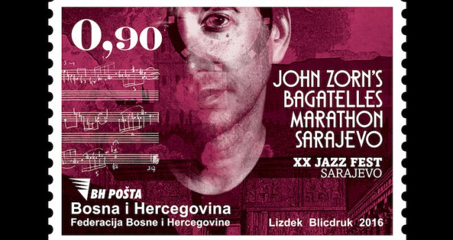 John Zorn i Jazz Fest na poštanskoj markici