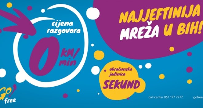 Najjeftnija mobilna mreža u BiH: GO! nudi razgovore po cijeni od 0 KM!