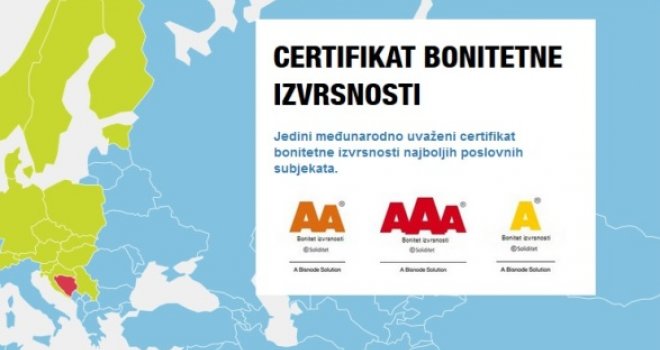 Ko su najuspješnije kompanije u BiH: Ove firme imaju 'Certifikat bonitetne izvrsnosti'...