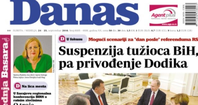 Dan poslije referenduma u RS-u: Suspenzija tužioca Gorana Salihovića pa hapšenje Dodika?!
