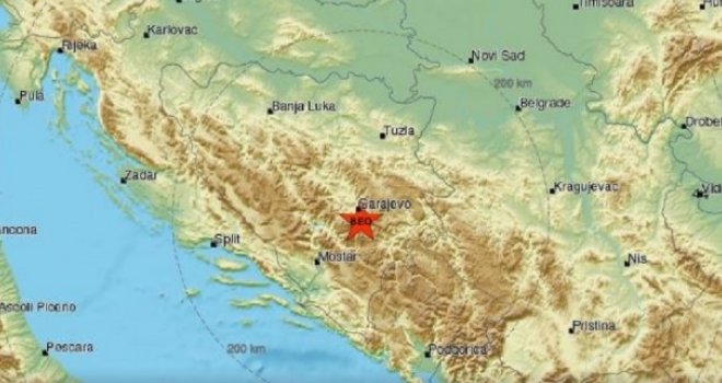 U ranim jutarnjim satima zabilježen zemljotres u BiH