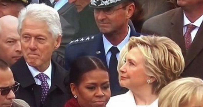 Clintoni u centru pažnje: Bill dobro 'odmjerio' Ivanku Trump, Hillary ga samo značajno pogledala