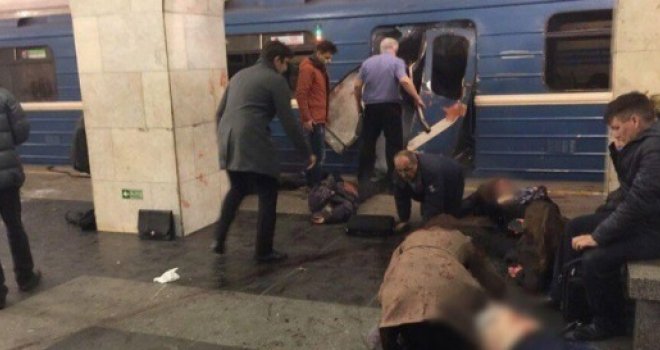 Eksplozija u metrou u St. Petersburgu, najmanje 10 mrtvih