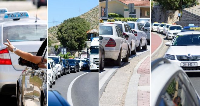 Masovni protest: Taksisti blokirali ceste do Dubrovnika, Splita i Zagreba, traže ukidanje Ubera