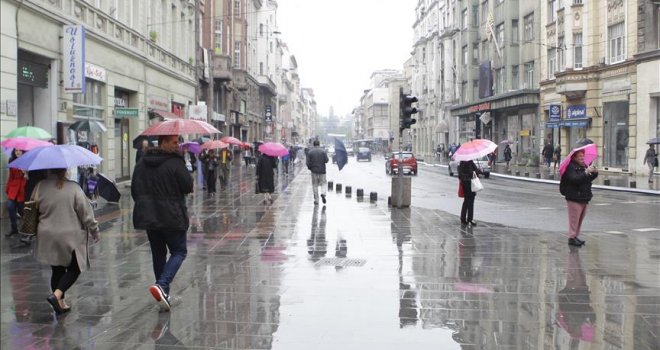 Kiša, snijeg, susnježica i udari olujnog vjetra: Evo kakvo vrijeme se danas očekuje u BiH