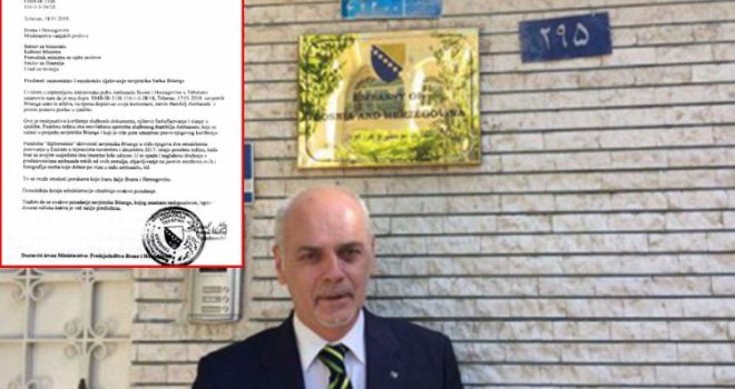Crnadak naredio hitno vraćanje Bitange u BiH zbog afere u Ambasadi u Teheranu