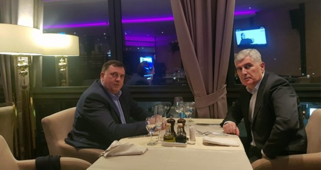 Dodik i Čović se sastali u Banjaluci: Uz ručak o Izbornom zakonu i političkoj situaciji