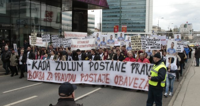 U Sarajevu protestna šetnja za Dženana Memića: Kada zulum postaje pravilo, borba za pravdu postaje obaveza