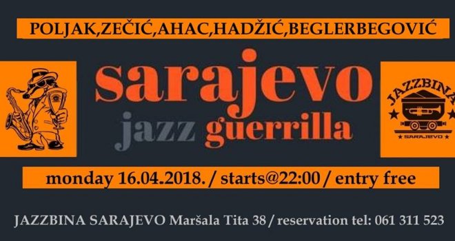 Večeras se provedite u klubu Jazzbina: Sjajan zvuk donosi vam Sarajevo Jazz Guerilla