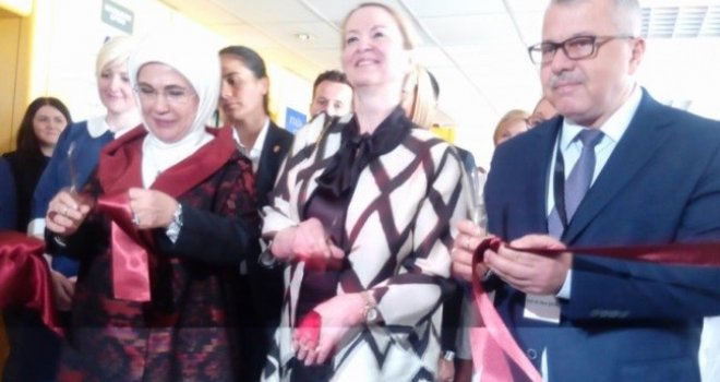 Emine Erdogan i Sebija Izetbegović presjekle vrpcu svečano otvorene Klinike za hematologiju