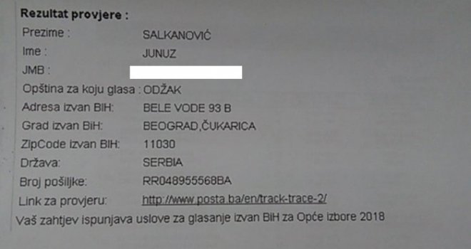 Skandal prije izbora u BiH: Prijavili krađu identiteta, otkrili da su već glasali iz Beograda!