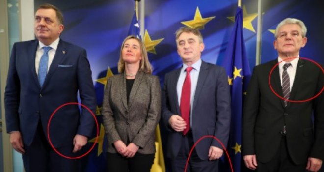Naša tri 'gospodina' u Briselu: Jednom nogavica zaglavila u čarapi, drugom kravata pobjegla, a trećem...