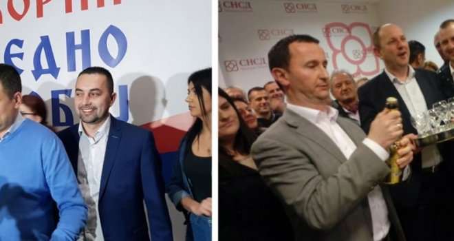 Slavlje u stranačkim štabovima: Mirko Ćurić novi gradonačelnik Trebinja, Boris Jerinić proglasio pobjedu u Doboju