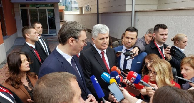 Vučić: Uvijek sam ovdje dobro dočekan i zahvalan sam gospodinu Čoviću na gostoprimstvu