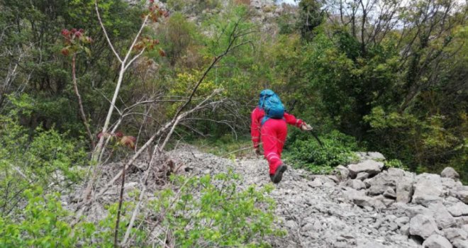 Nestala žena pronađena živa na nepristupačnom terenu iznad vrela Radobolje 
