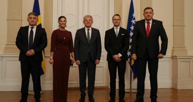 Princeza Victorija i princ Daniel sa članovima Predsjedništva BiH: Ovako je izgledao prvi zvanični sastanak visoke švedske delegacije  