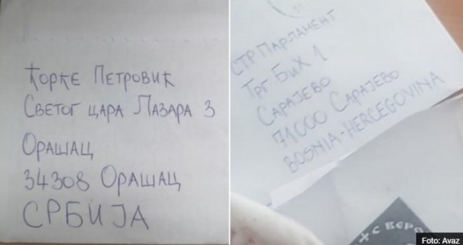 Ekskluzivni detalji: Policija na nogama... Evo odakle je u Parlament BiH stigla koverta s metkom i četničkim simbolom