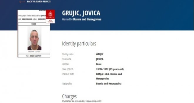 Predmet 'Storage': Jovica Grujić se predao Tužilaštvu BiH