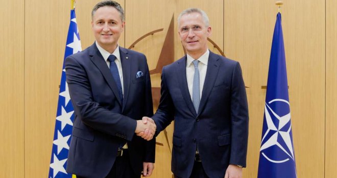 Bećirović sa Stoltenbergom: BiH će intenzivirati put prema punopravnom članstvu u NATO