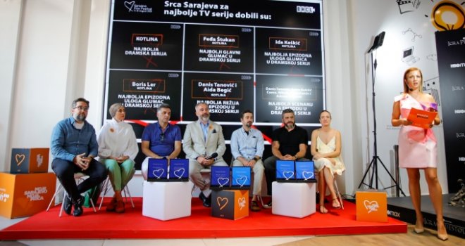 Šest nagrada Srce Sarajeva za seriju 'Kotlina' Danisa Tanovića i BH ContentLab platformu BH Telecoma