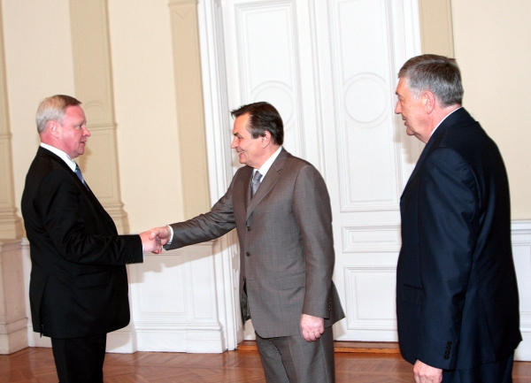 Vladimir Titov sa članovima Predsjedništva BiH