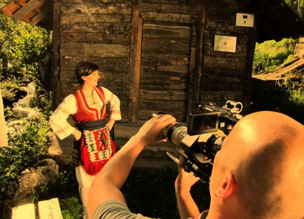 Snimanje spota za pjesmu 'Mesečina' / foto: Etno grupa 'Trag'