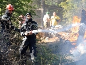 Gašenje požara u Donjim Rupotinama