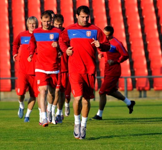 fudbalska reprezentacija Srbije, trening