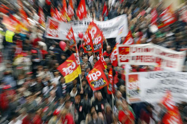 Francuska demonstracije (FOTO: Xsinhua/Reuters)