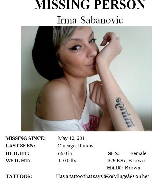 Missing person irma Šabanović