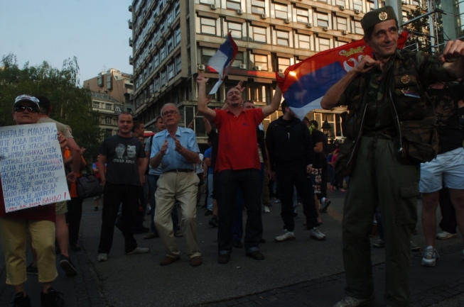 Protesti u Beogradu zbog hapšenja Mladića