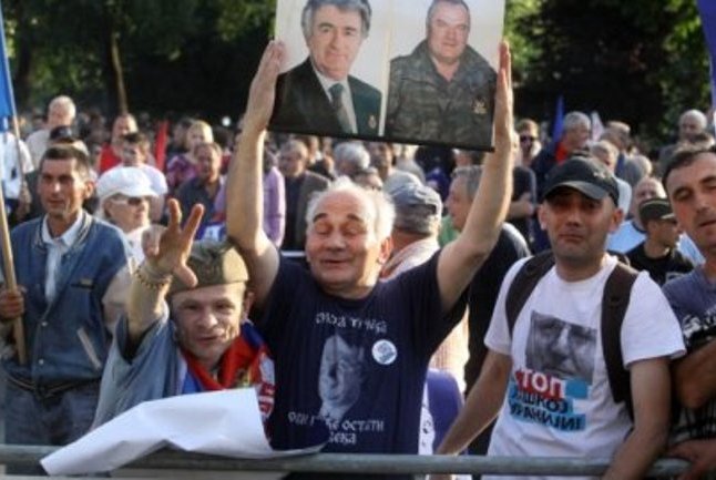 Protest podrške Ratku Mladiću u Beogradu