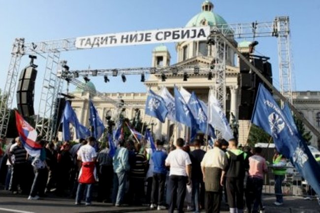 Protest podrške Ratku Mladiću u Beogradu