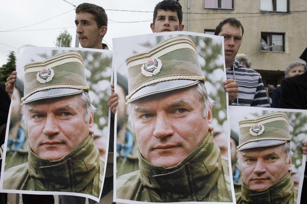 Protest podrške Ratku Mladiću u Kalinoviku, FOTO:Reuters