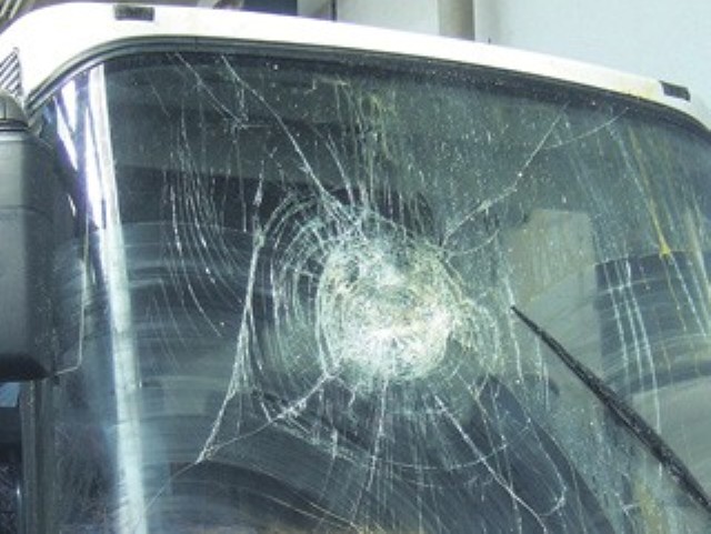 Polupani autobus kod Goražda, FOTO: Press