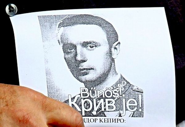 Detalj s beogradskog protesta nakon Kepirovog oslobođanja; ilustracija: Reuters