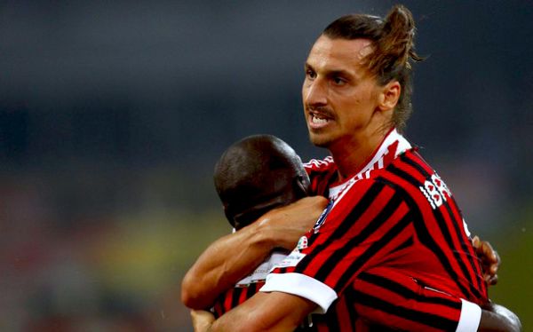 Zlatan Ibrahimović i Clarence Seedorf; foto: Reuters