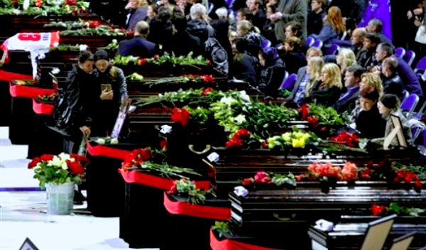 Komemoracija poginulim igračima; foto: AP