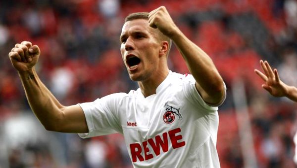 Lukas Podolski: Dvostruki strijelac za Koeln; foto: Reuters