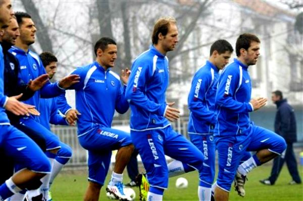 Posljednji trening bh. reprezentativci obavit će u ponedjeljak u 18 sati na stadionu da Luz; foto: AP